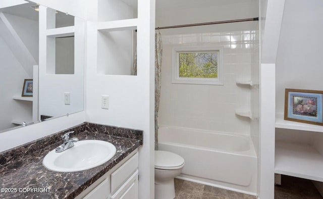 8011 Stewart Mountain Dr, Eagle River, AK 99577 - bathroom with vanity and shower / bath combination