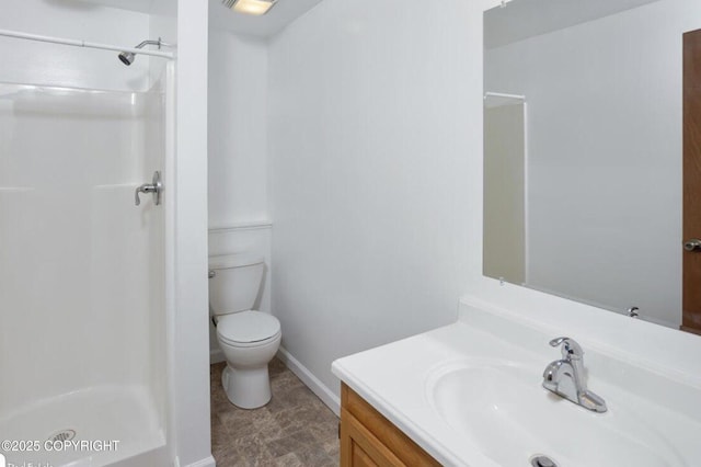 8011 Stewart Mountain Dr, Eagle River, AK 99577 - bathroom featuring a walk in shower and vanity