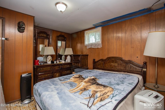 203 S Cobb St, Palmer, AK 99645 - bedroom featuring wooden walls