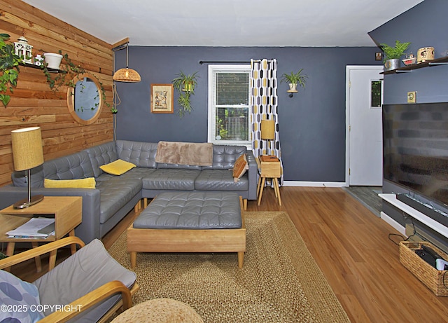 213 Lee Dr, Homer, AK 99603 - living area with wood finished floors and wooden walls
