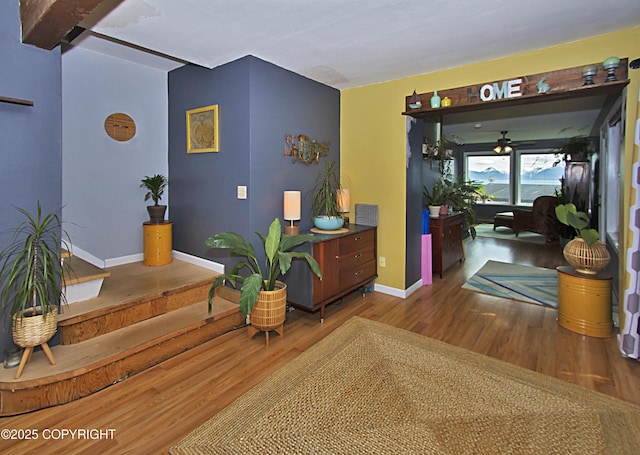 213 Lee Dr, Homer, AK 99603 - hallway with wood finished floors and baseboards