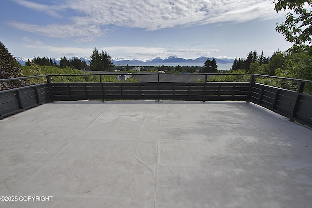 213 Lee Dr, Homer, AK 99603 - view of patio / terrace featuring a mountain view