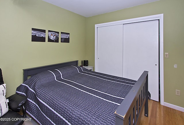 213 Lee Dr, Homer, AK 99603 - bedroom with wood finished floors and a closet