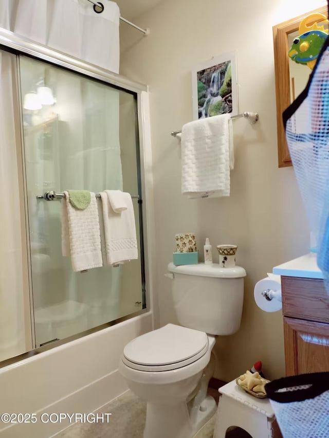 60871 Bear Creek Dr, Homer, AK 99603 - full bath with shower / bath combination with glass door and vanity