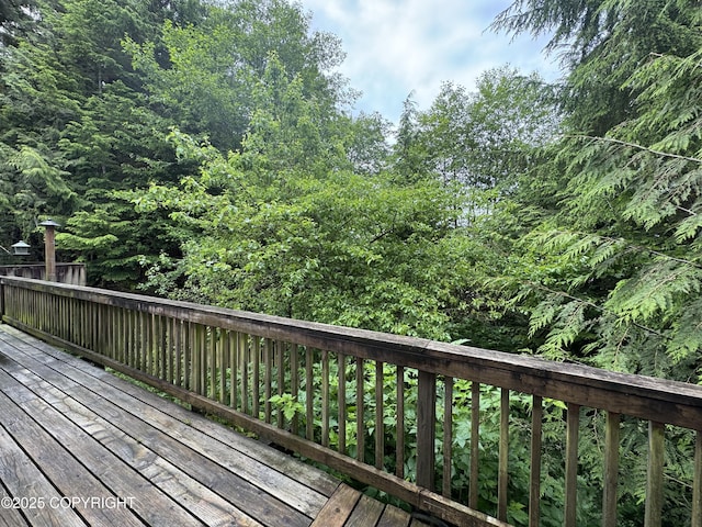 3237 Lincoln Ct, Ketchikan, AK 99901 - view of wooden deck
