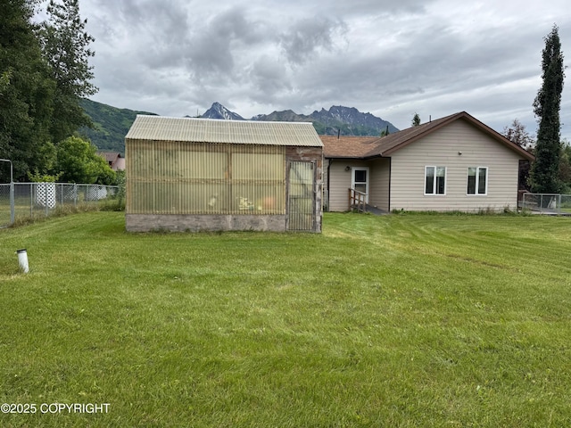 16297 E Harter Dr, Palmer, AK 99645 - rear view of house featuring a mountain view