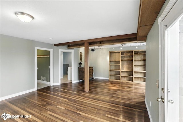 10300 Ridge Park Dr, Anchorage, AK 99507 - unfurnished bedroom featuring wood finished floors and track lighting