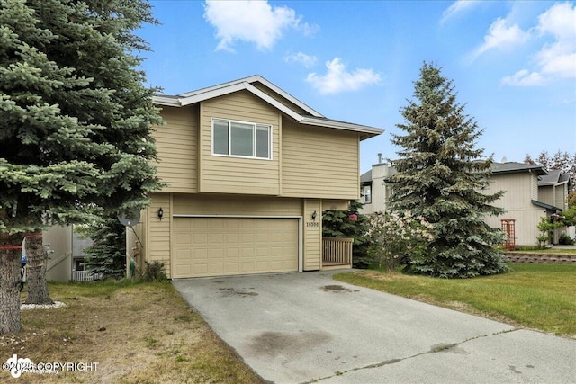 10300 Ridge Park Dr, Anchorage, AK 99507 - view of front of house with driveway and a garage