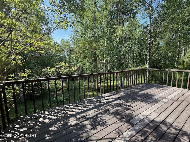 4261 E Foxtrot Ave, Wasilla, AK 99654 - view of wooden deck