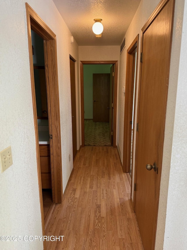 4261 E Foxtrot Ave, Wasilla, AK 99654 - corridor featuring light wood-style flooring and a textured ceiling