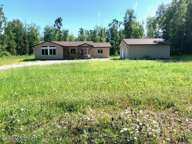 7367 S Rubacaba St, Wasilla, AK 99623 - single story home featuring view of scattered trees