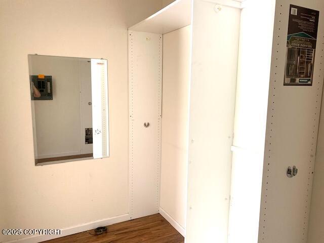 7367 S Rubacaba St, Wasilla, AK 99623 - corridor with wood finished floors and baseboards