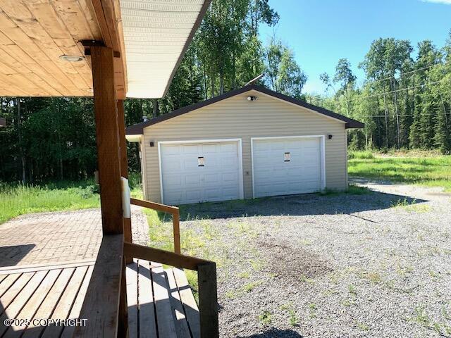 7367 S Rubacaba St, Wasilla, AK 99623 - view of detached garage
