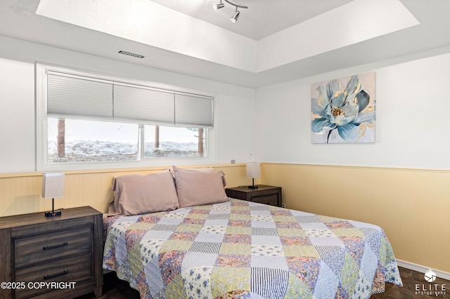 8430 Greenhill Way, Anchorage, AK 99502 - bedroom featuring wainscoting