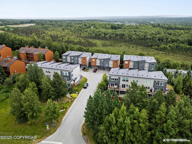 11459 Moonrise Ridge Pl # 7, Anchorage, AK 99516 - aerial view of a heavily wooded area