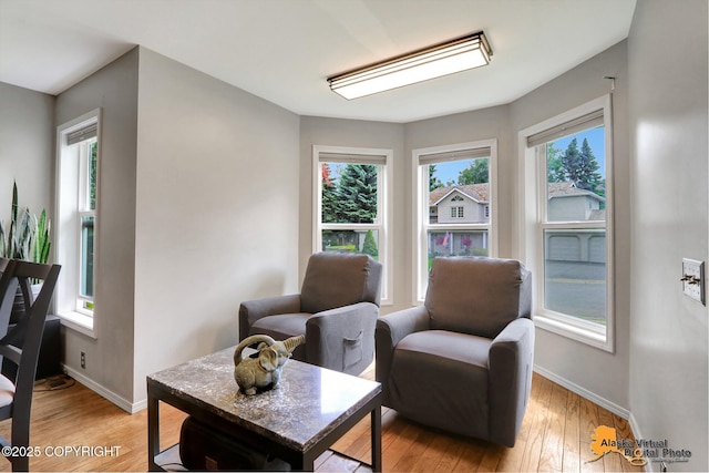 7521 Labrador Cir, Anchorage, AK 99502 - living area featuring plenty of natural light and light wood-type flooring