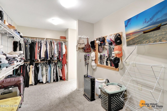 7521 Labrador Cir, Anchorage, AK 99502 - walk in closet featuring carpet
