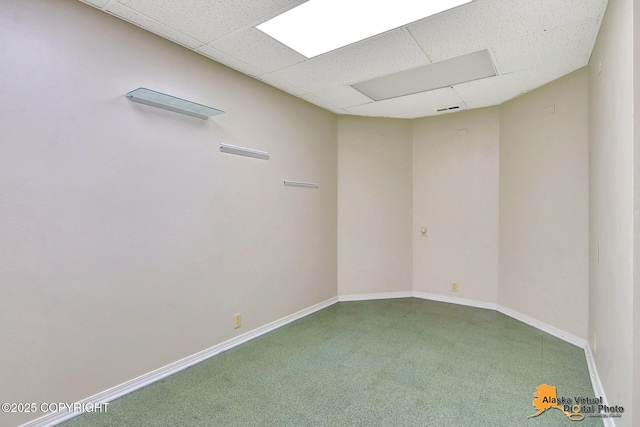 7521 Labrador Cir, Anchorage, AK 99502 - carpeted spare room with a paneled ceiling