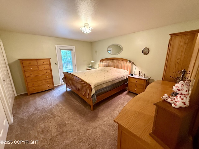 11741 Mary Ave, Anchorage, AK 99515 - bedroom with access to exterior and carpet flooring