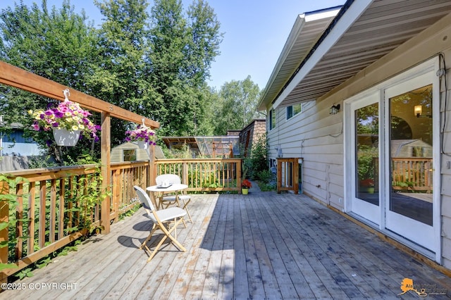 3116 Briarcliff Dr, Anchorage, AK 99508 - view of wooden deck