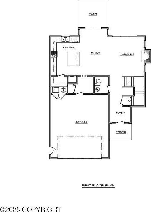 8821 Chalk Hill Loop, Anchorage, AK 99502 - view of home floor plan