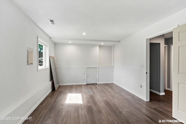 8410 E 20th Ave, Anchorage, AK 99504 - unfurnished room with wood finished floors and recessed lighting
