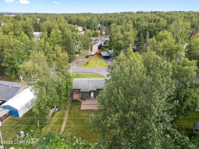 12145 Rainbow Ave, Anchorage, AK 99516 - bird's eye view of a heavily wooded area