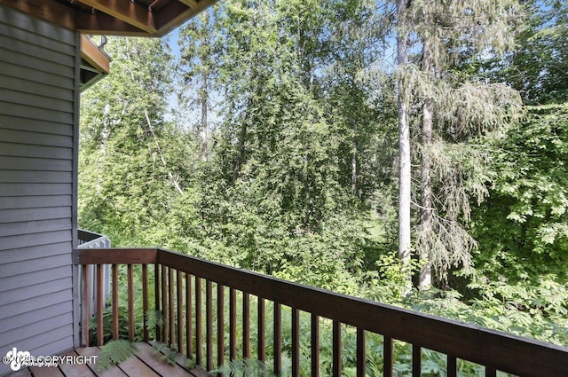 2433 La Honda Dr, Anchorage, AK 99517 - view of wooden terrace
