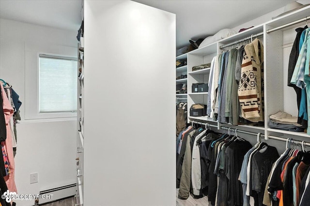 4733 Becharof St, Anchorage, AK 99507 - walk in closet with a baseboard heating unit