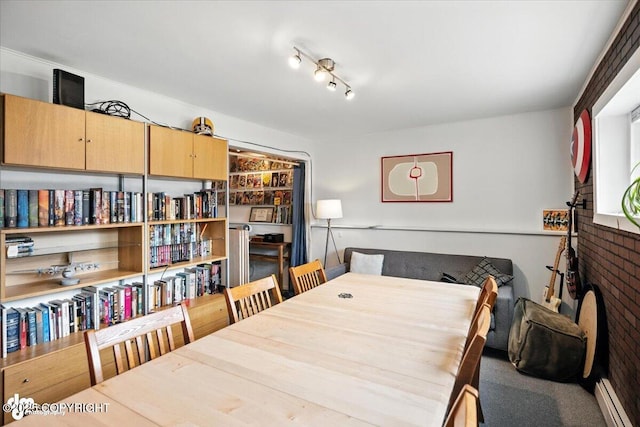 4733 Becharof St, Anchorage, AK 99507 - dining space featuring a baseboard heating unit