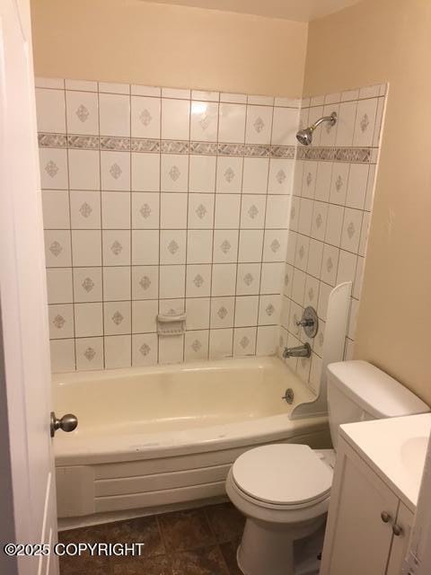 420 E 14th Ave, Anchorage, AK 99501 - full bath with  shower combination, vanity, and tile patterned flooring