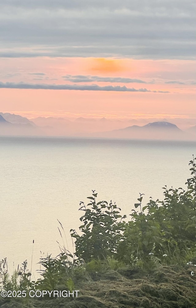 32425 Sterling Hwy, Anchor Point, AK 99556 - water view with a mountain backdrop