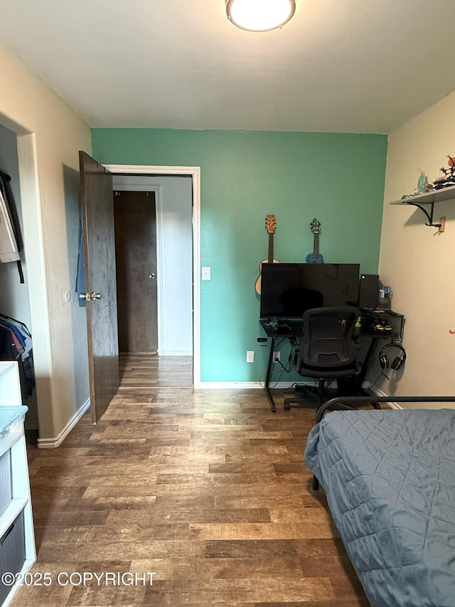54110 Field Dr, Nikiski/North Kenai, AK 99611 - bedroom with wood finished floors and baseboards