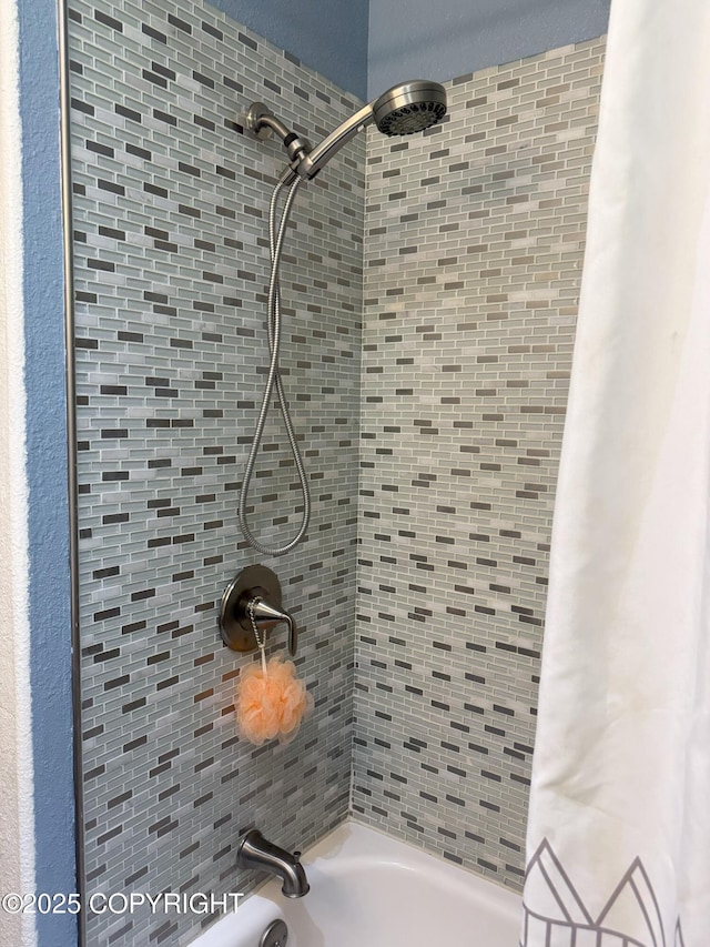 54110 Field Dr, Nikiski/North Kenai, AK 99611 - bathroom with shower / bathtub combination with curtain