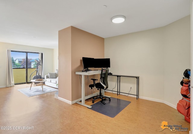 1201 Denali St Unit 210, Anchorage, AK 99501 - office space featuring wood finished floors and baseboards