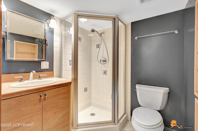 2641 W 27th Ave, Anchorage, AK 99517 - bathroom featuring a stall shower and vanity