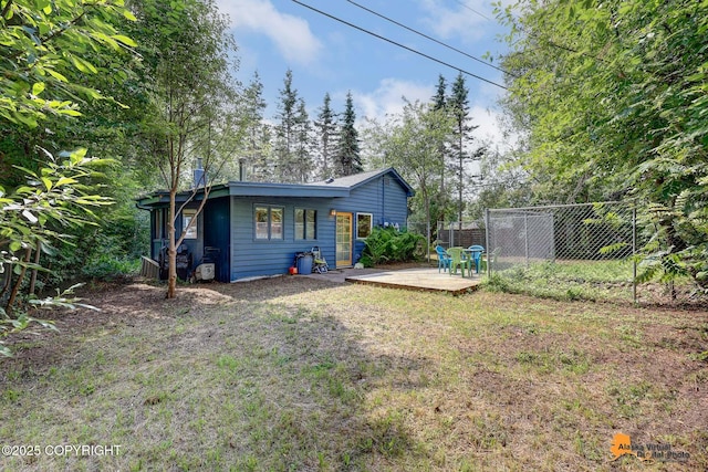 2641 W 27th Ave, Anchorage, AK 99517 - back of property featuring a deck