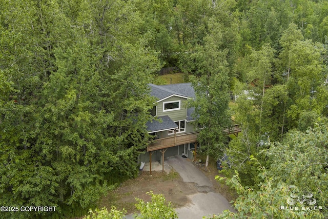 22432 Glacier View Dr, Eagle River, AK 99577 - view of subject property featuring a forest