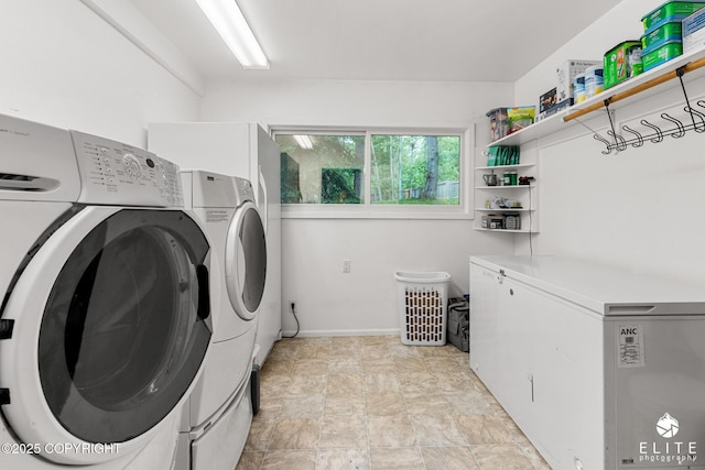 22432 Glacier View Dr, Eagle River, AK 99577 - laundry room with washing machine and dryer