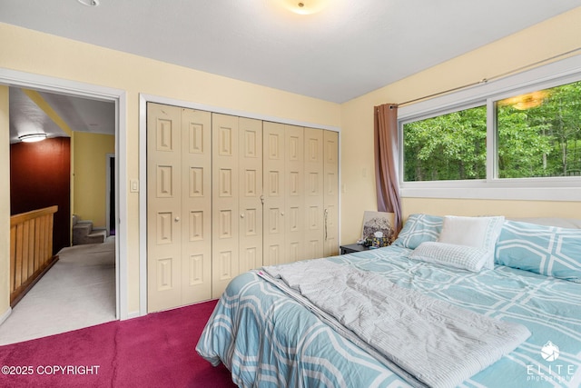 22432 Glacier View Dr, Eagle River, AK 99577 - carpeted bedroom with a closet
