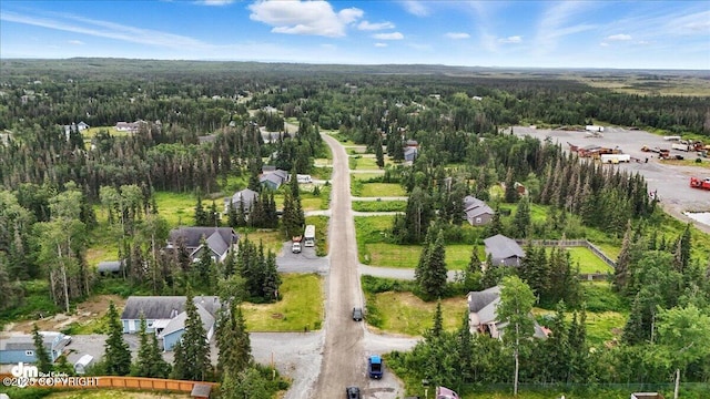 34443 Matanuska St, Soldotna, AK 99669 - aerial overview of property's location featuring a heavily wooded area
