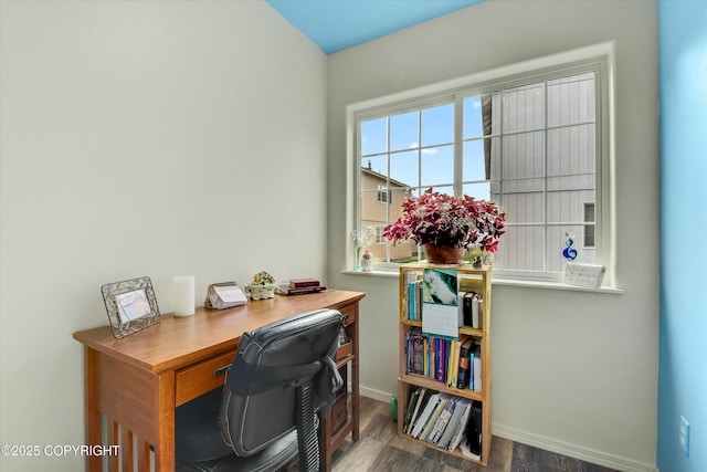 5586 Sapphire Loop # 55B, Anchorage, AK 99504 - office with wood finished floors and baseboards