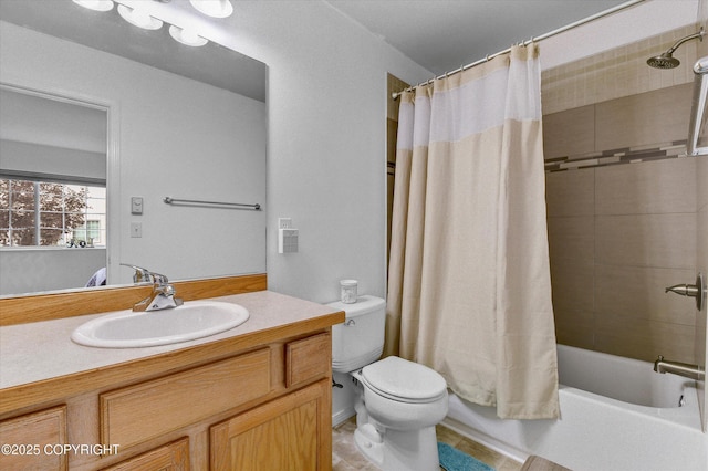 5586 Sapphire Loop # 55B, Anchorage, AK 99504 - bathroom featuring shower / bath combo with shower curtain, vanity, and tile patterned floors