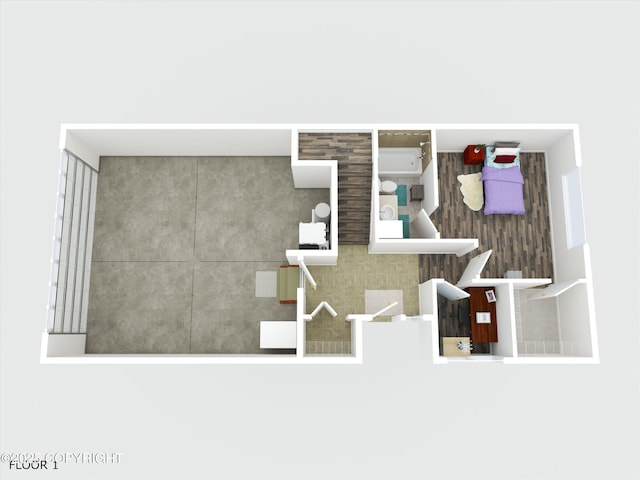 5586 Sapphire Loop # 55B, Anchorage, AK 99504 - view of room layout