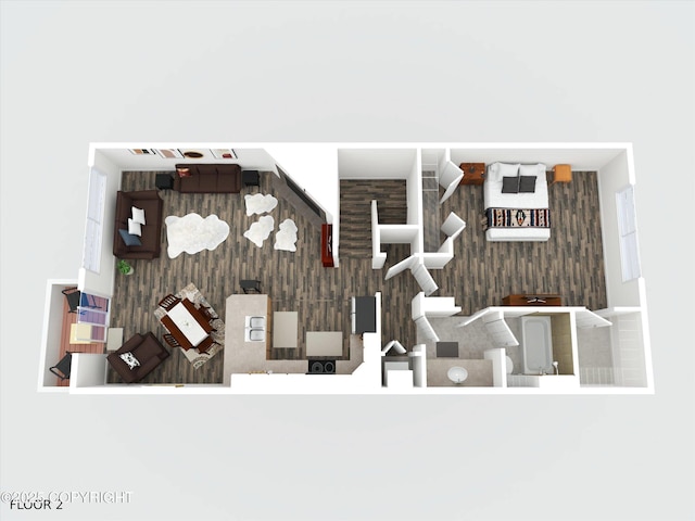 5586 Sapphire Loop # 55B, Anchorage, AK 99504 - view of floor plan / room layout