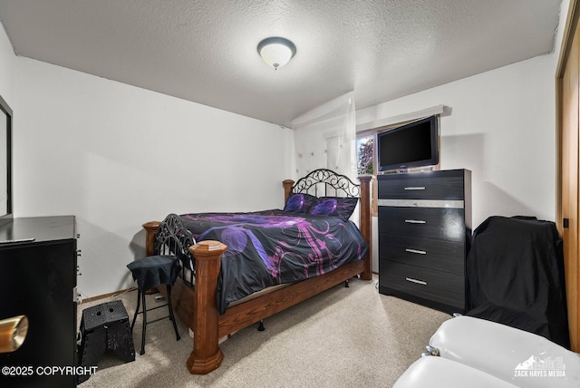 8641 Blackberry St # 6B, Anchorage, AK 99502 - carpeted bedroom with a textured ceiling