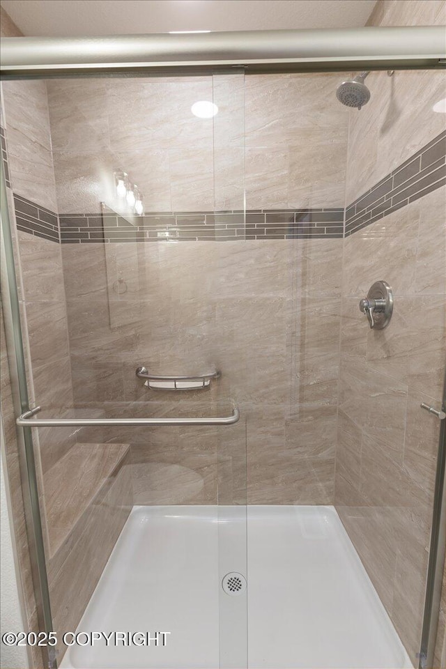 4125 E Zircon Cir, Wasilla, AK 99654 - full bathroom featuring a shower stall