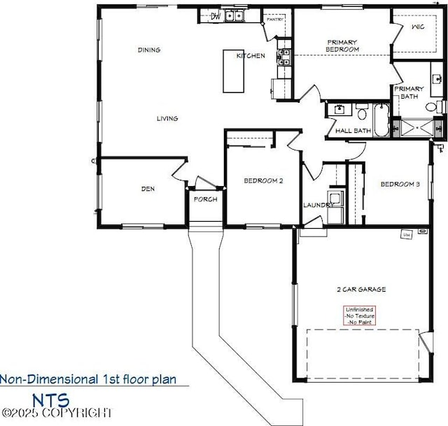 4125 E Zircon Cir, Wasilla, AK 99654 - view of floor plan / room layout