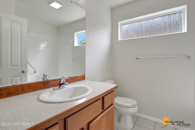 2321 Lusardi Point Cir, Anchorage, AK 99515 - bathroom with vanity and tile patterned floors
