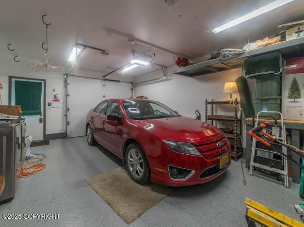 282 Marydale Ct, Soldotna, AK 99669 - garage with washer and clothes dryer